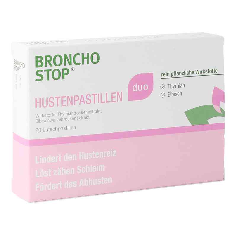BRONCHOSTOP DUO Hustenpastillen 20 stk von KWIZDA PHARMA GMBH PZN 08200139