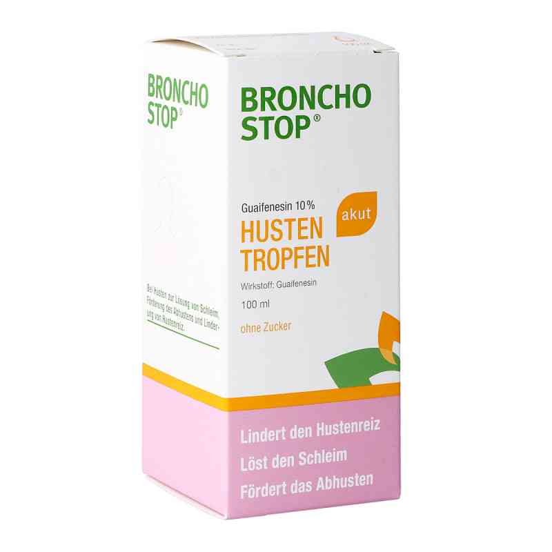 BRONCHOSTOP Guaifenesin 10% Hustentropfen 100 ml von KWIZDA PHARMA GMBH PZN 08200300
