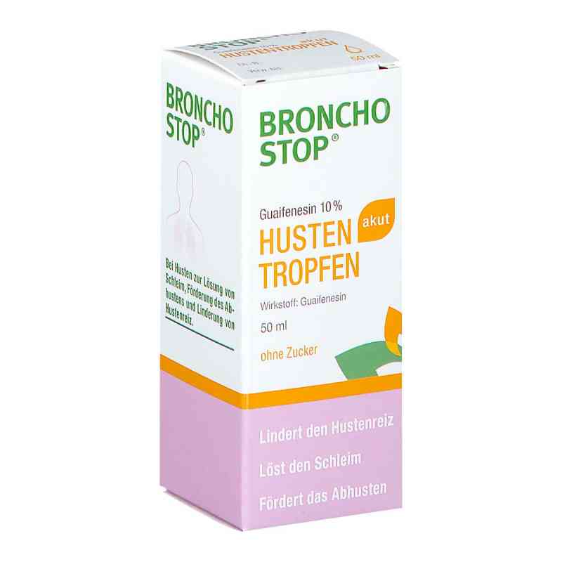 BRONCHOSTOP Guaifenesin 10% Hustentropfen 50 ml von KWIZDA PHARMA GMBH    PZN 08200299
