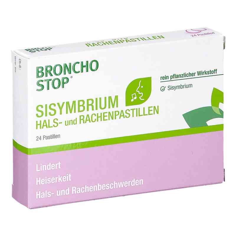 Bronchostop Sisymbrium Hals- und Rachenpastillen 24 stk von KWIZDA PHARMA GMBH PZN 08202571