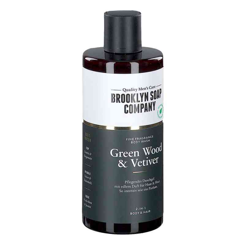 Brooklyn Soap Company Duschgel Green Wood & Vetiver 300 ml von MERZ CONSUMER CARE AUSTRIA GMBH PZN 08202446