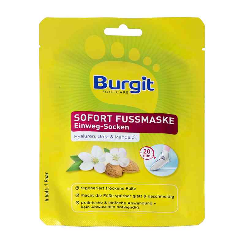 Burgit Sofort Fussmaske Einwegsocken 2 stk von MERZ CONSUMER CARE AUSTRIA GMBH PZN 08200394