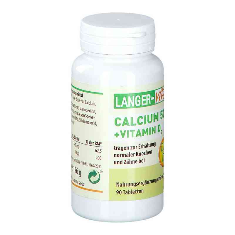 Calcium 500 mg+D3 10 [my]g Tabletten 90 stk von Langer vital GmbH PZN 13247558