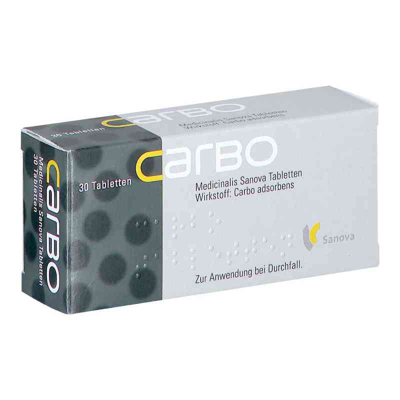 Carbo medicinalis Sanova Tabletten 30 stk von SANOVA PHARMA GESMBH, OTC        PZN 08200483