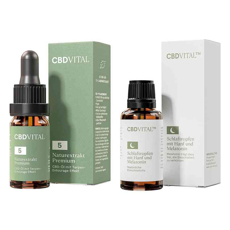 CBD VITAL CBD Öl 5% 10 ml + Schlaftropfen 30 ml 1 stk von Vitrasan GmbH PZN 08102541