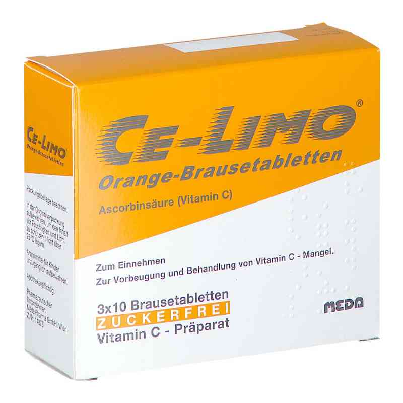 Ce-Limo Brausetabletten Orange 30 stk von  PZN 08200330
