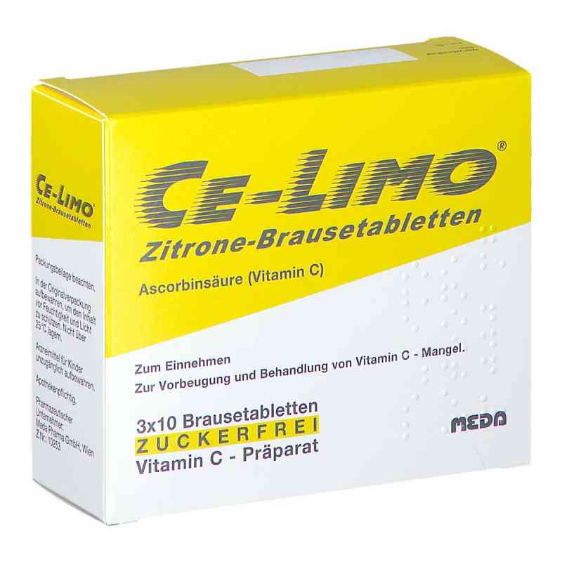 CE-LIMO Zitrone Brausetabletten 30 stk von COOPER CONSUMER HEALTH DE GMBH ZWEIGNIEDERLAS PZN 08200396