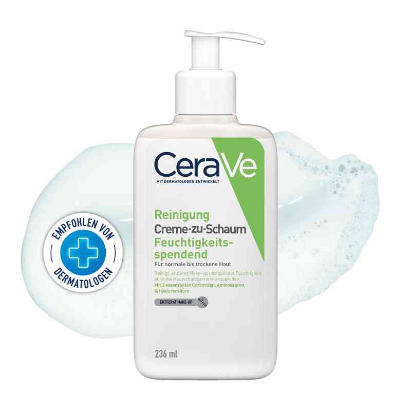 CeraVe Creme-zu-Schaum Reinigung 236 ml von L'Oreal Deutschland GmbH PZN 16827440