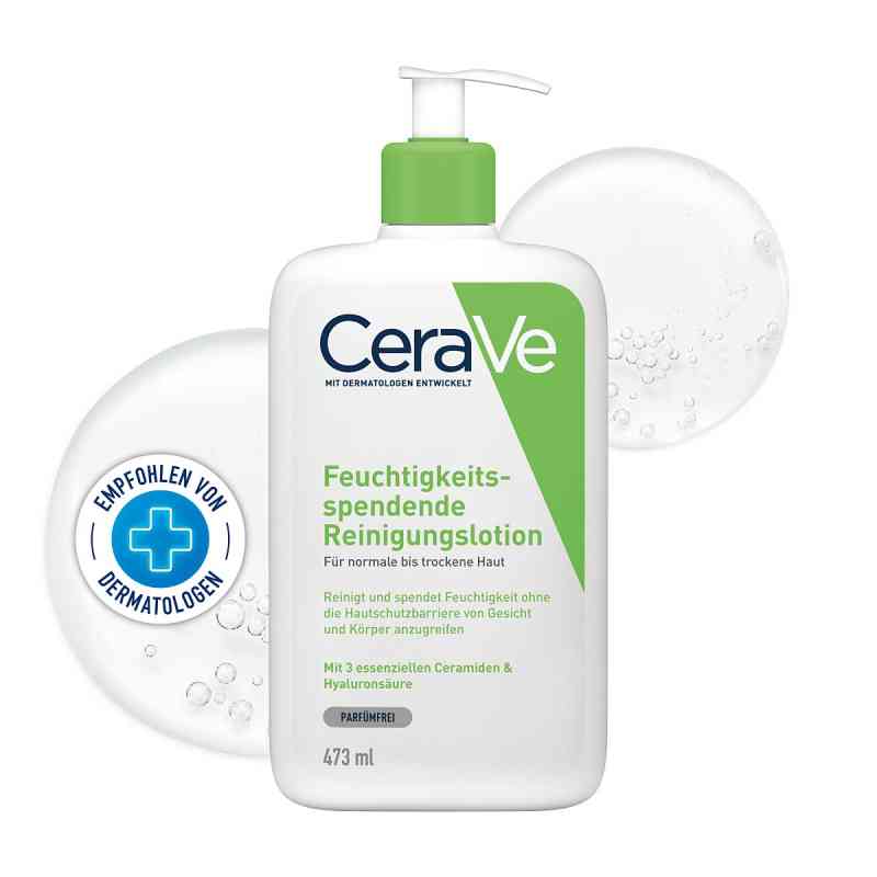 CeraVe Feuchtigkeitsspendende Reinigungslotion 473 ml von L'Oreal Deutschland GmbH PZN 14017493
