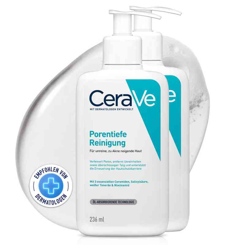 Cerave Porentiefe Reinigung Gel 2 x236 ml von L'Oreal Deutschland GmbH PZN 08102808