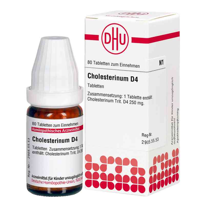 Cholesterinum D4 Tabletten 80 stk von DHU-Arzneimittel GmbH & Co. KG PZN 02117574