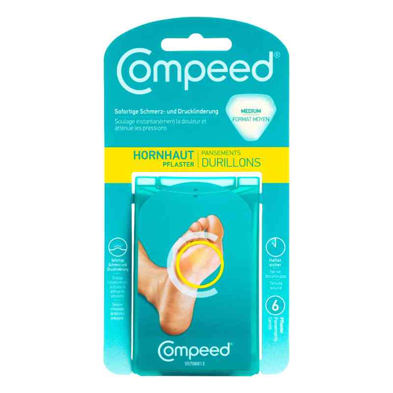 Compeed Hornhaut Pflaster 6 stk von Perrigo Deutschland GmbH PZN 07705519