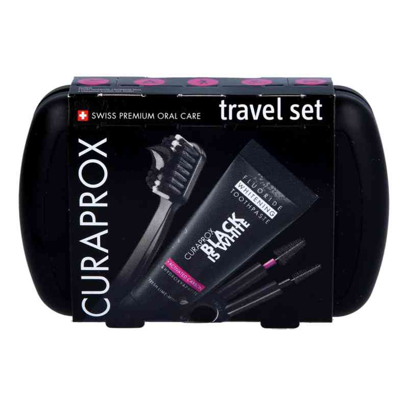 Curaprox Black Is White Travel-set 1 Pck von Curaden Germany GmbH PZN 18495350