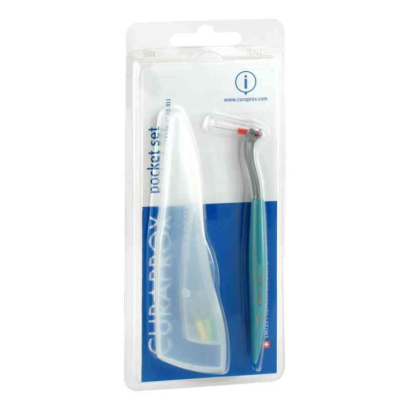 Curaprox Cps 457 Pocket Set Halter + 4 Bürstchen 1 stk von Curaden Germany GmbH PZN 01292944