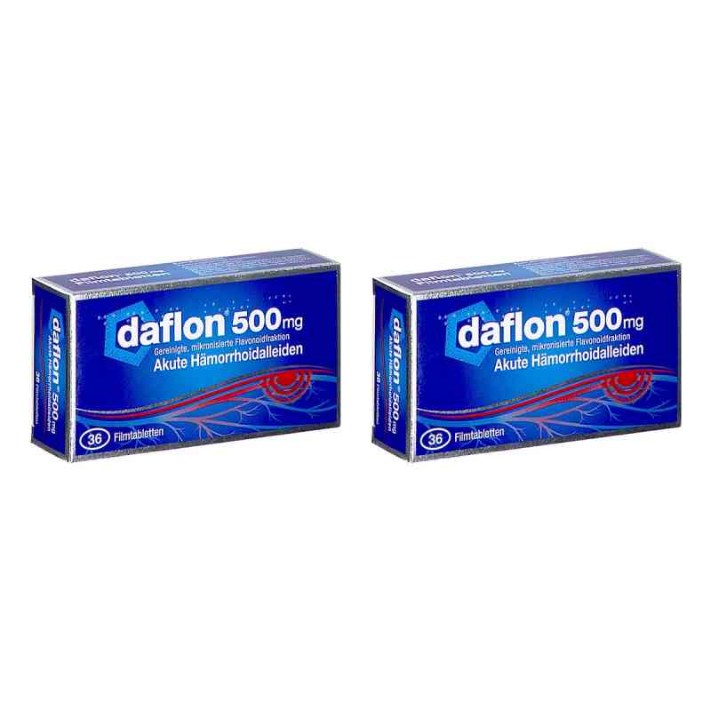 Daflon 500 mg Filmtabletten 2x36 stk von SERVIER AUSTRIA GMBH PZN 08106886