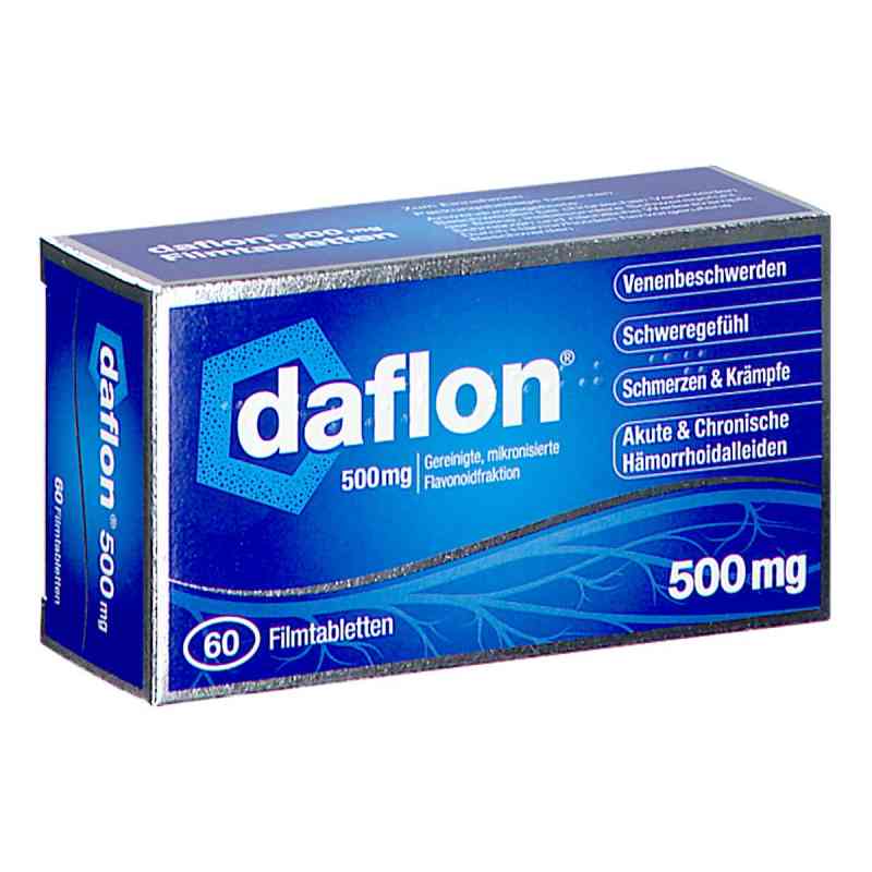 Daflon 500 mg Filmtabletten 60 stk von SERVIER AUSTRIA GMBH    PZN 08201230