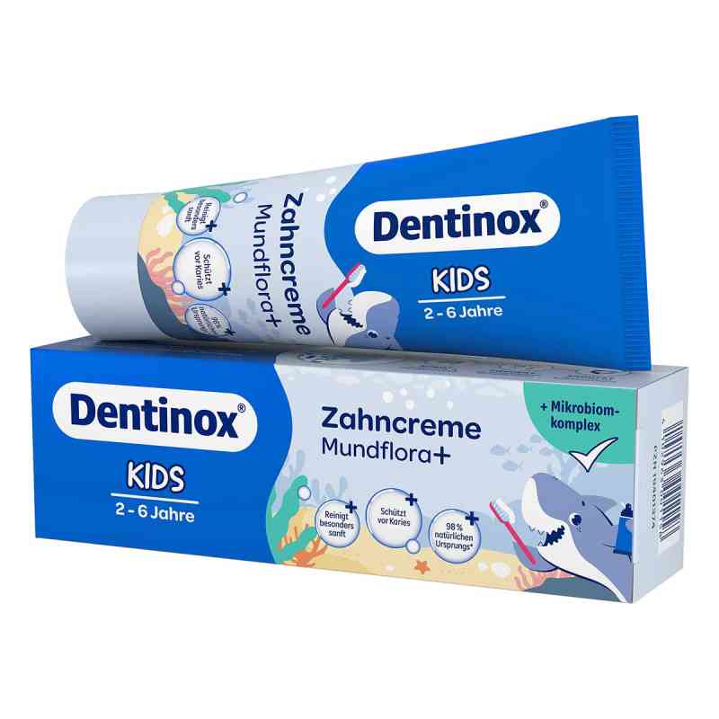 Dentinox® Zahncreme Mundflora+ Kids 75 ml von Dentinox Gesellschaft für pharmazeutische Präparat PZN 19401374