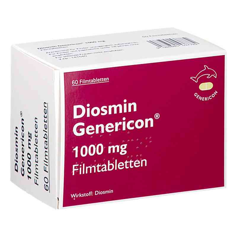 Diosmin Genericon 1000 mg 60 stk von GENERICON PHARMA GES.M.B.H. PZN 08202515