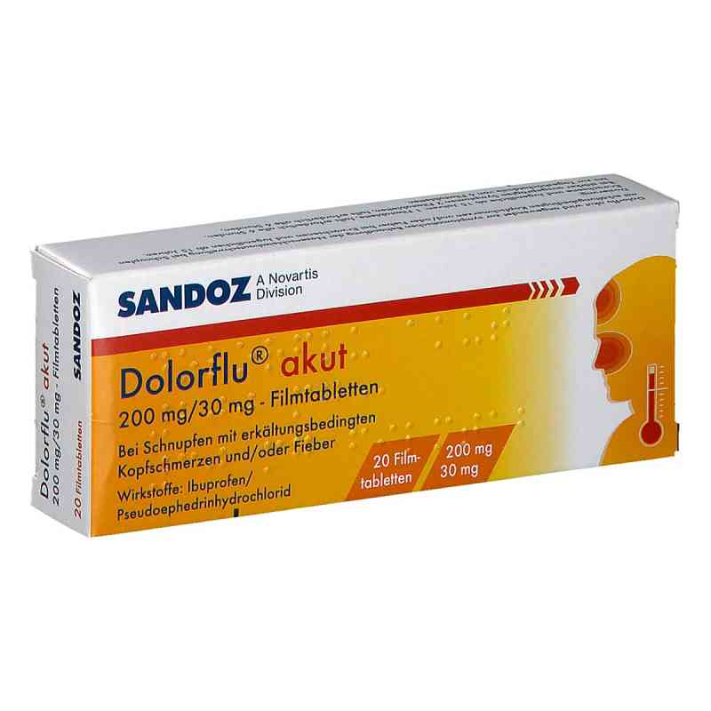 Dolorflu akut 200 mg / 30 mg Filmtabletten 20 stk von SANDOZ GMBH           PZN 08200508