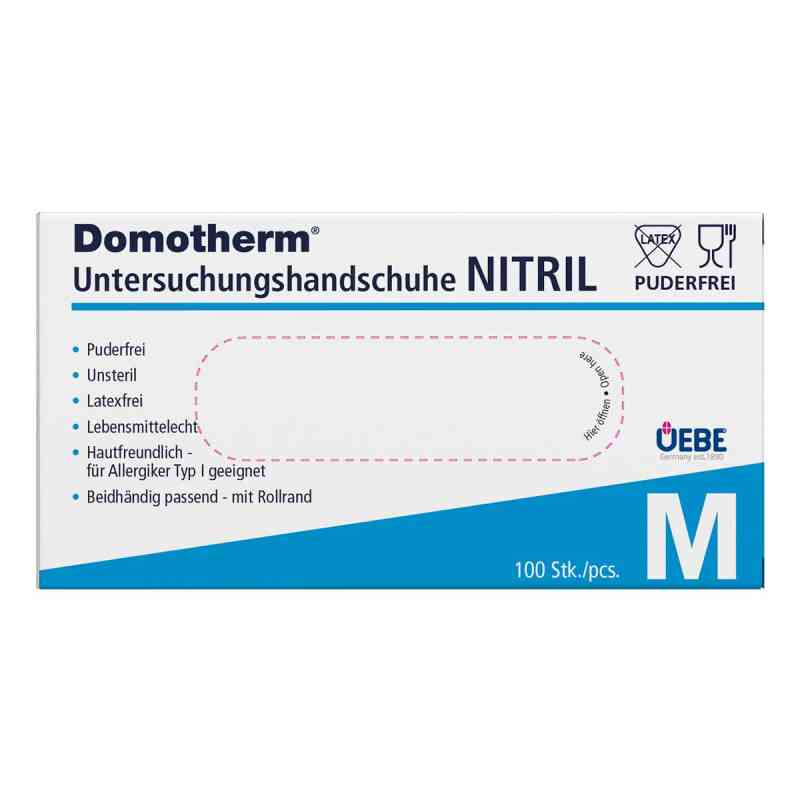Domotherm Untersuchungshandschuhe Nitril Unsteril Puderfrei M Bl 100 stk von Uebe Medical GmbH PZN 17247644