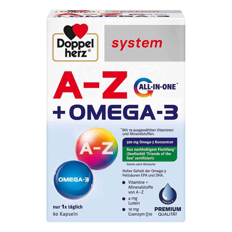Doppelherz A-Z+Omega-3 All-in-one System Kapseln 60 stk von Queisser Pharma GmbH & Co. KG PZN 18196736
