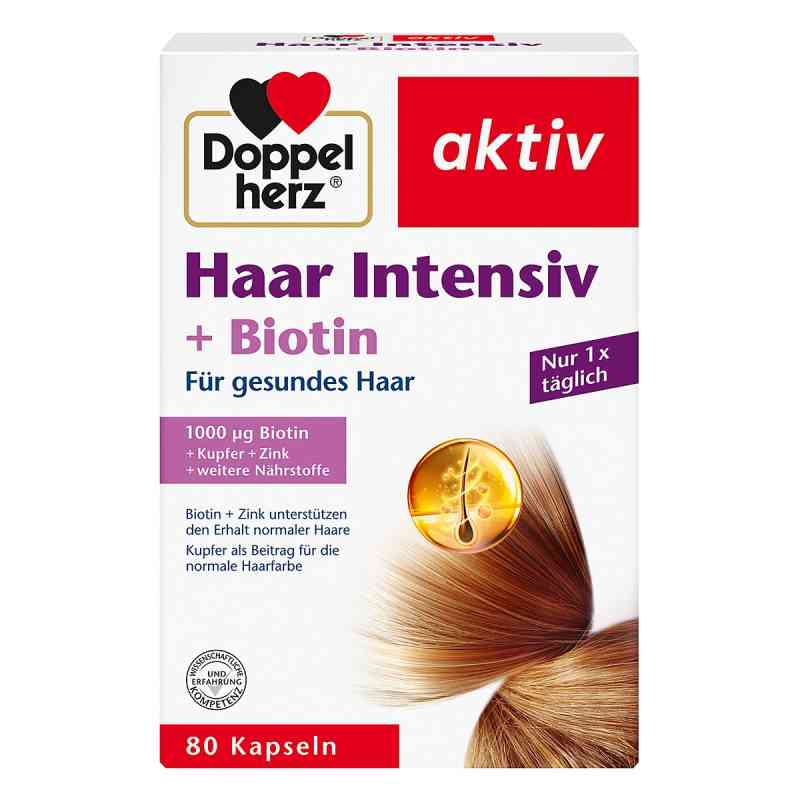 Doppelherz Haar Intensiv+Biotin Kapseln 80 stk von Queisser Pharma GmbH & Co. KG PZN 16170135