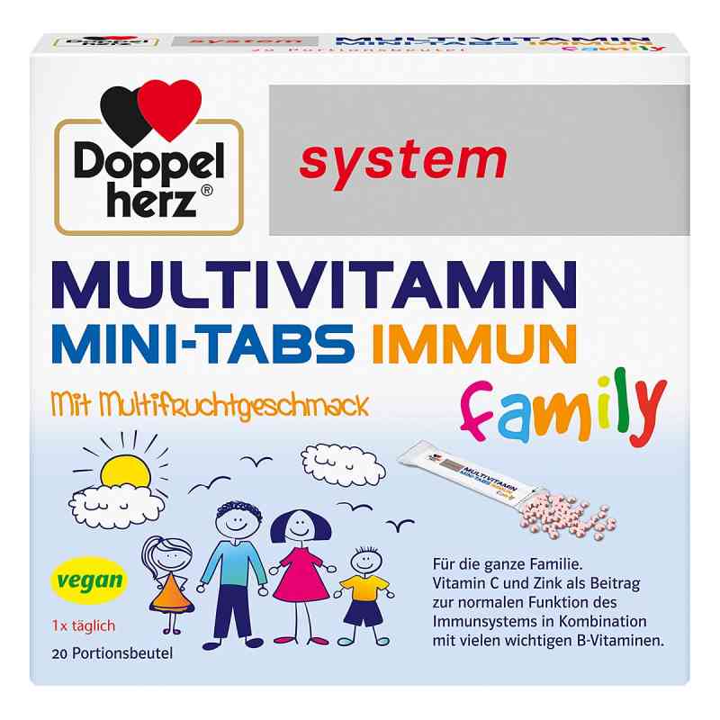 Doppelherz Multivitamin Mini-tabs family system 20 stk von Queisser Pharma GmbH & Co. KG PZN 15885122