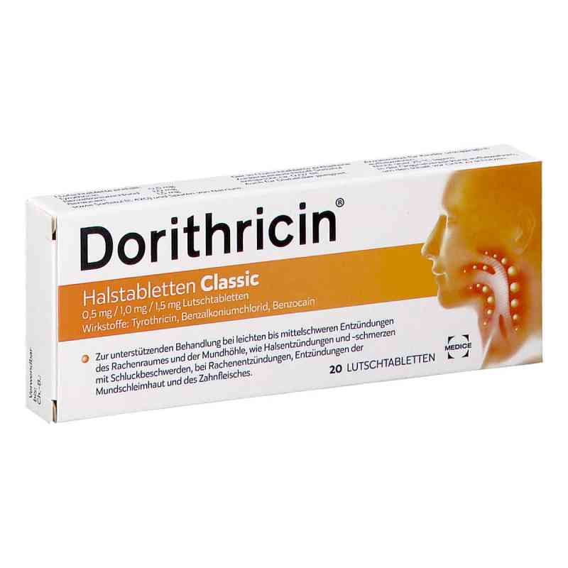 Dorithricin Classic Halstabletten 20 stk von MEDICE ARZNEIMITTEL GMBH PZN 08202519