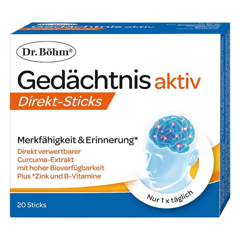 Dr. Böhm Gedächtnis aktiv Direkt Sticks 20 stk von APOMEDICA PHARMAZEUTISCHE PRODUKTE GMBH PZN 08202318
