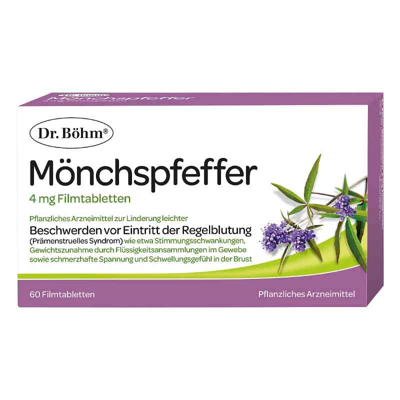 Dr. Böhm Mönchspfeffer 4 mg Filmtabletten 60 stk von APOMEDICA PHARMAZEUTISCHE PRODUKTE GMBH PZN 08200063