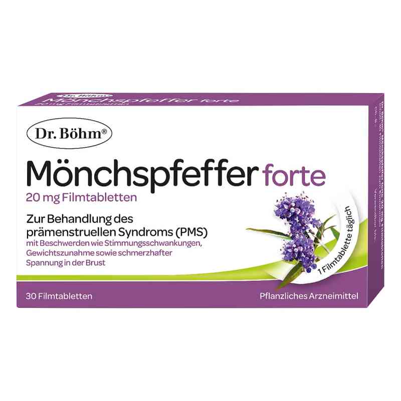 Dr. Böhm Mönchspfeffer forte Filmtabletten 30 stk von APOMEDICA PHARMAZEUTISCHE PRODUKTE GMBH PZN 08201831