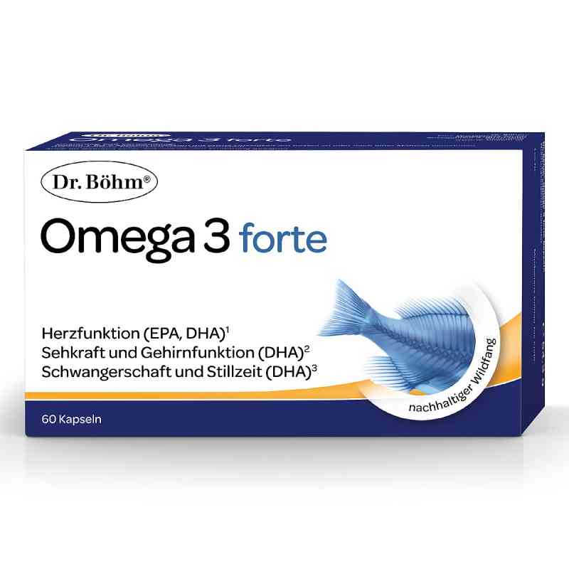Dr. Böhm Omega 3 forte Kapseln 60 stk von APOMEDICA PHARMAZEUTISCHE PRODUKTE GMBH PZN 08200022