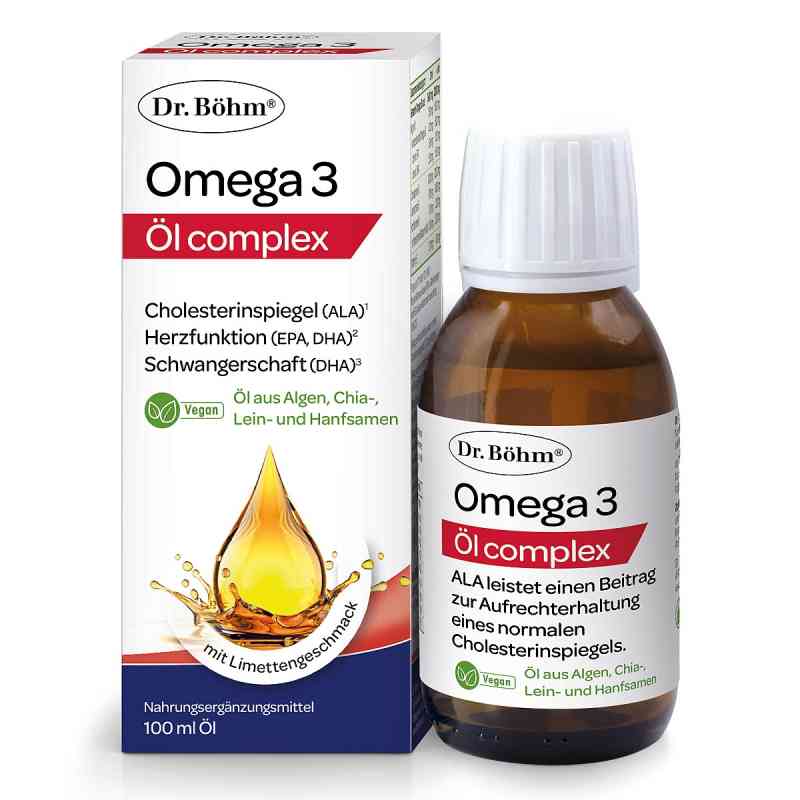 Dr. Böhm Omega 3 Öl complex vegan 100 ml von APOMEDICA PHARMAZEUTISCHE PRODUKTE GMBH PZN 08202522