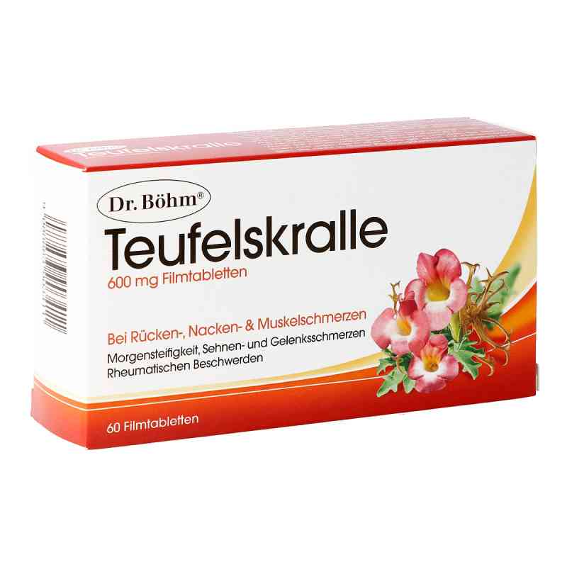 Dr. Böhm Teufelskralle 600 mg Filmtabletten 60 stk von APOMEDICA PHARMAZEUTISCHE PRODUK PZN 08200021