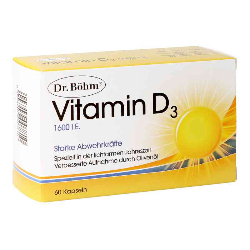 Dr. Böhm Vitamin D3 1600 internationale Einheiten 60 stk von APOMEDICA PHARMAZEUTISCHE PRODUK PZN 08200263