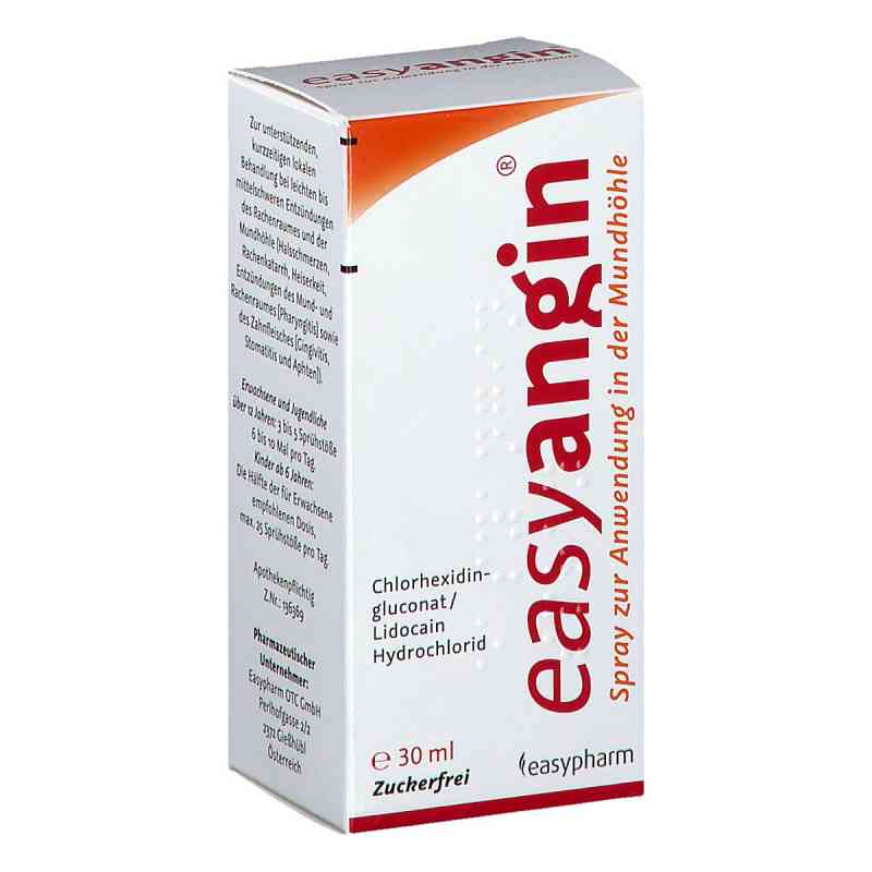 easyangin Spray zur Anwendung in der Mundhöhle 30 ml von EASYPHARM OTC GMBH PZN 08200628