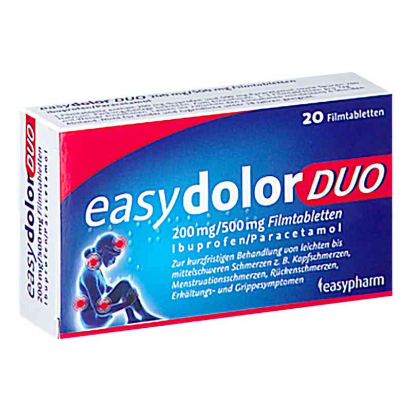 easydolor DUO 200 mg/500 mg Filmtabletten 20 stk von EASYPHARM OTC GMBH  PZN 08201132