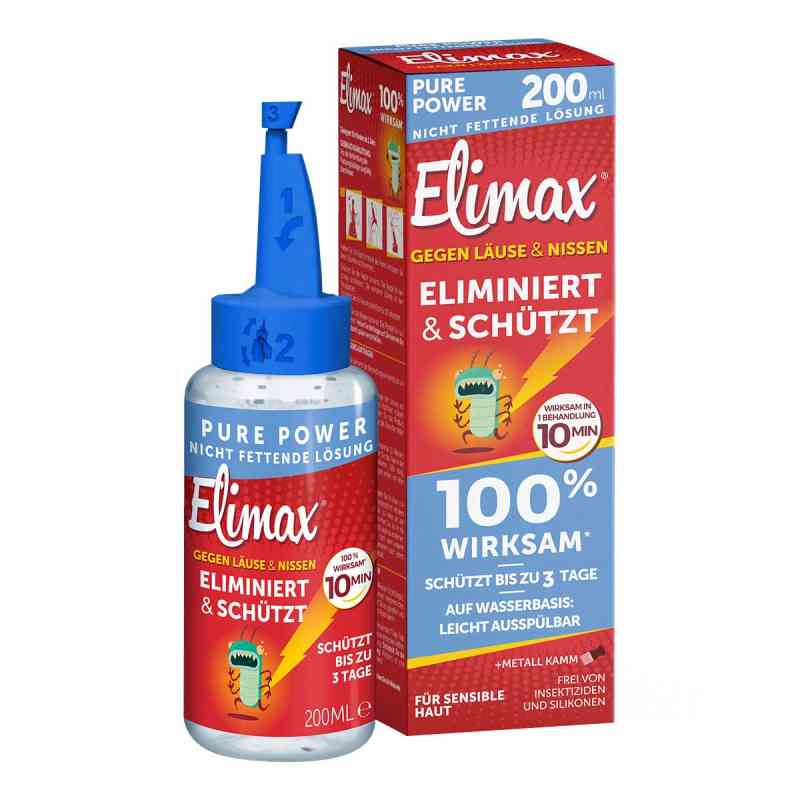 Elimax Pure Power gegen Läuse und Nissen 200 ml von SANOVA PHARMA GESMBH, OTC PZN 08201545