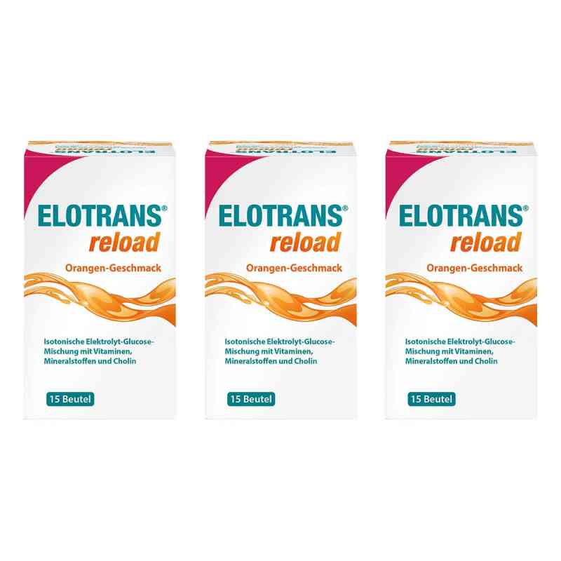Elotrans Reload Elektrolyt-Pulver mit Vitaminen 3x15X7.57 g von STADA Consumer Health Deutschland GmbH PZN 08103196
