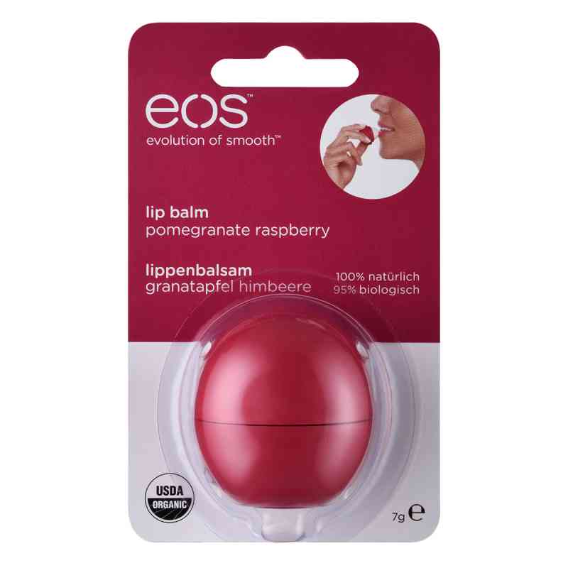 Eos Pomegranate Raspberry Organic Lip Balm Blister 1 stk von WEPA Apothekenbedarf GmbH & Co K PZN 11340420