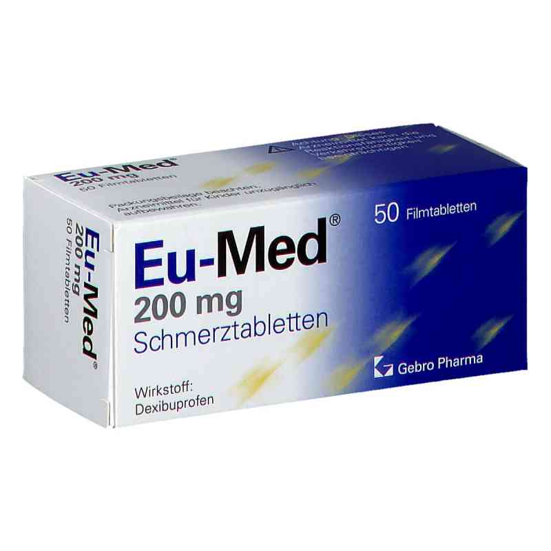Eu Med 200 mg Schmerztabletten 50 stk von GEBRO PHARMA GMBH PZN 08200519
