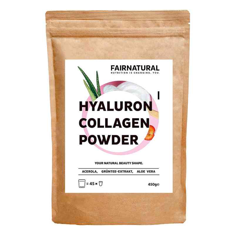Fairnatural Kollagen Hyaluron Pulver + Vitamin C 450 g von MedGoNET GmbH PZN 19815779