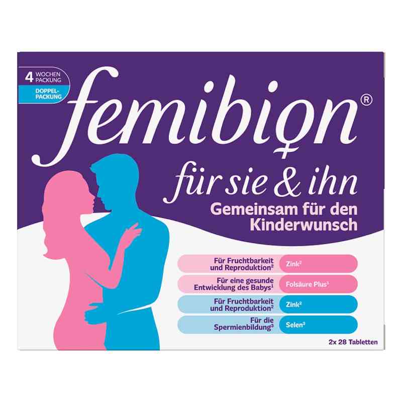 Femibion für Sie & Ihn Tabletten 2X28 stk von WICK Pharma - Zweigniederlassung der Procter & Gam PZN 19669131
