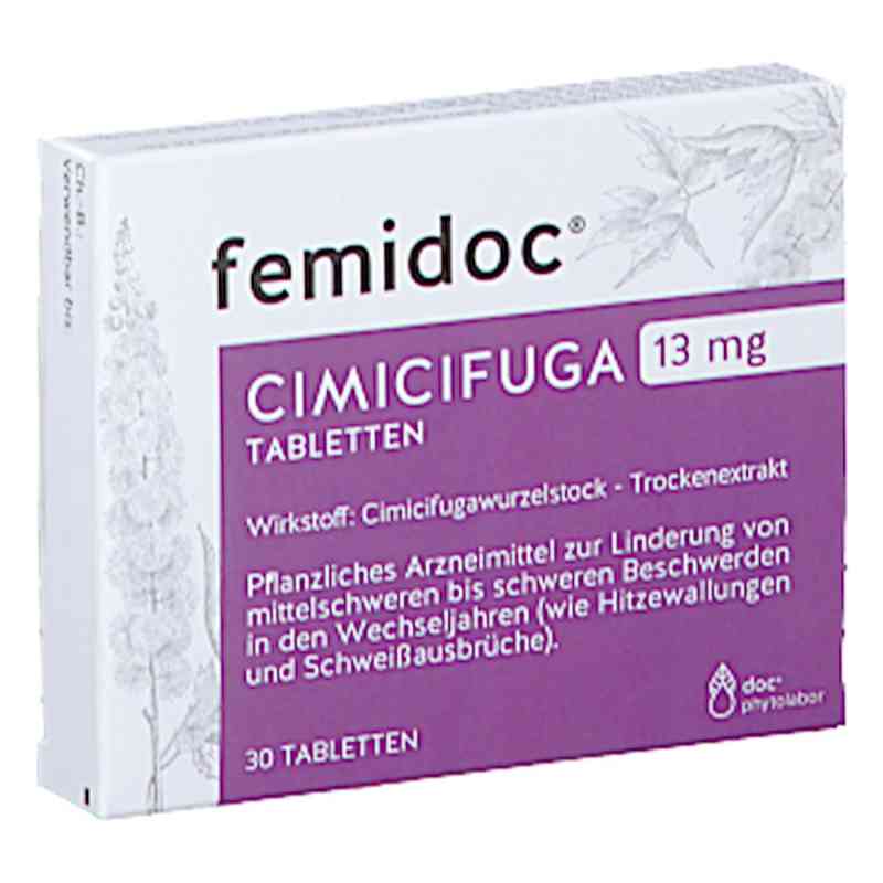 femidoc CIMICIFUGA 13 mg Tabletten 30 stk von GUTERRAT GESUNDHEITSPRODUKTE GMBH & CO KG PZN 08202019