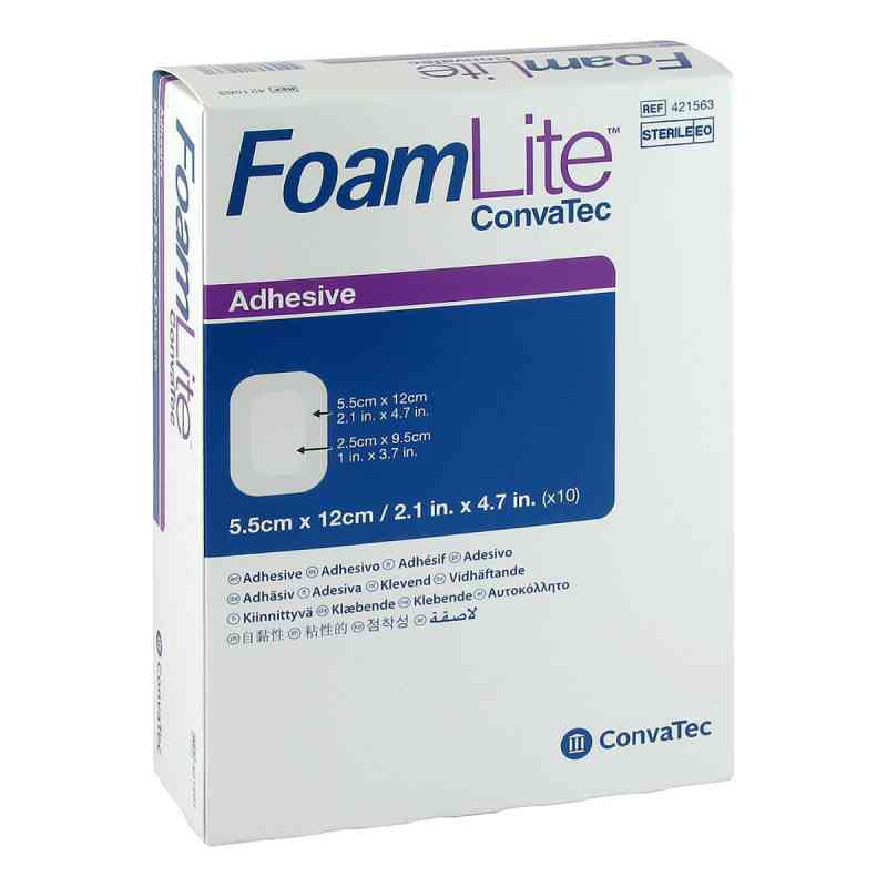 Foam Lite Convatec adhäsiv Pu-schaumverb.5,5x12 cm 10 stk von ConvaTec (Germany) GmbH PZN 12358971