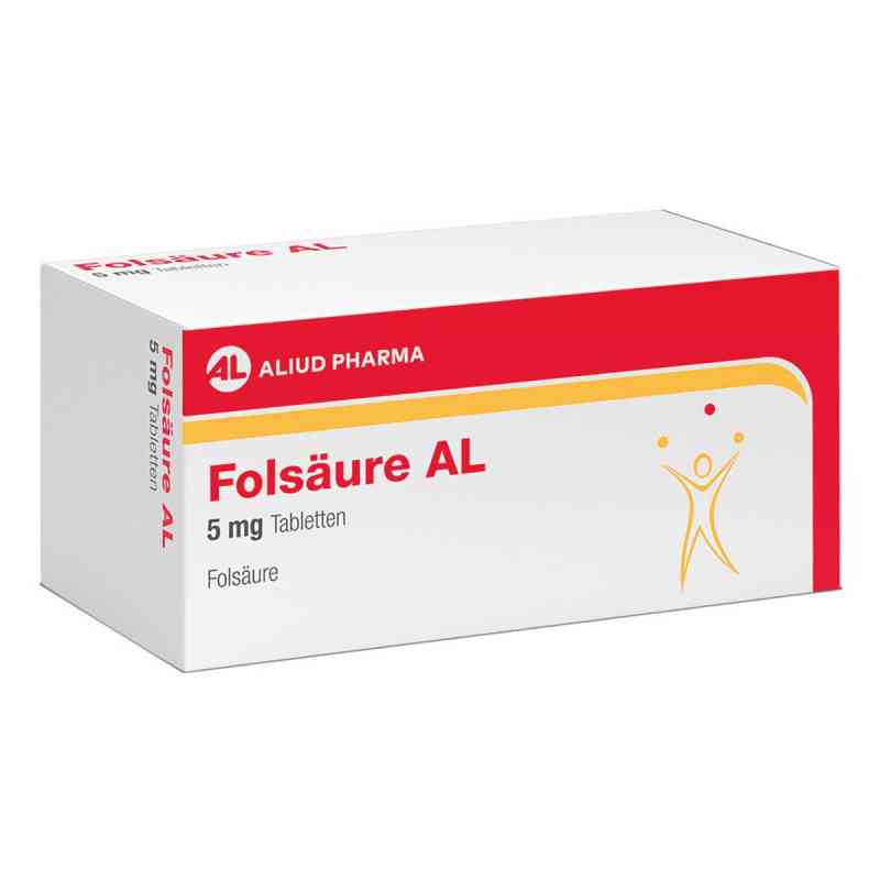 Folsäure AL 5 mg Tabletten bei Folsäuremangel 100 stk von ALIUD Pharma GmbH PZN 17844742
