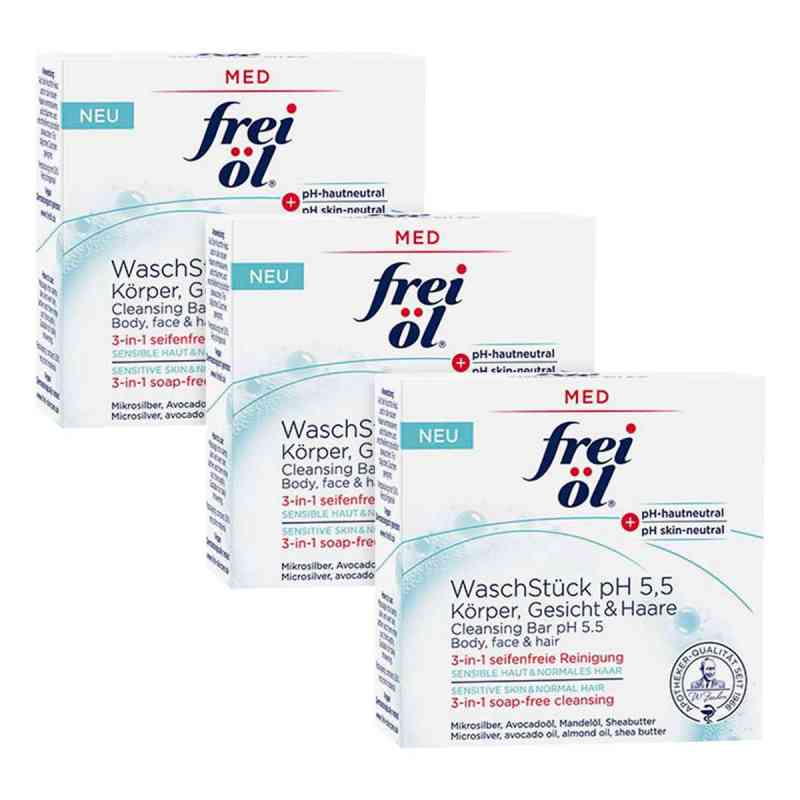 Frei öl Waschstück Ph 5,5 Körper Gesicht Haare 3x90 g von Apotheker Walter Bouhon GmbH PZN 08103715