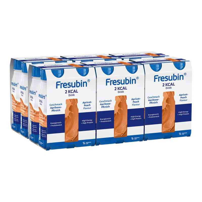 Fresubin 2 kcal Trinknahrung Aprikose-Pfirsich | Aufbaunahrung 6x4x200 ml von Fresenius Kabi Deutschland GmbH PZN 08101771