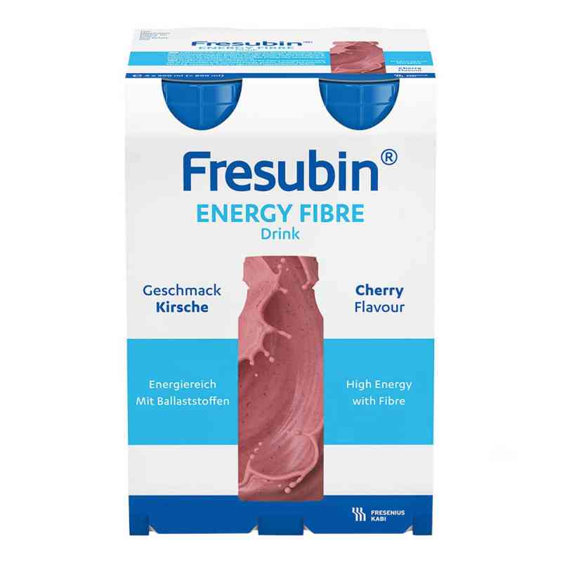Fresubin Energy Fibre Drink Kirsche Trinkflasche 4X200 ml von Fresenius Kabi Deutschland GmbH PZN 00063756