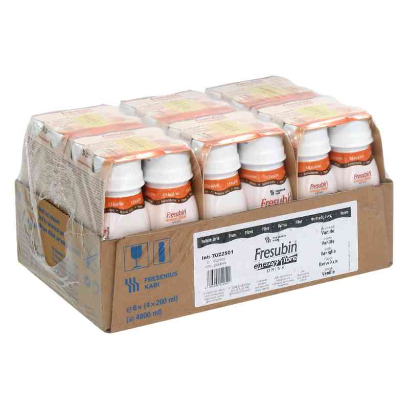 Fresubin Energy Fibre Drink Vanille Trinkflasche 6X4X200 ml
